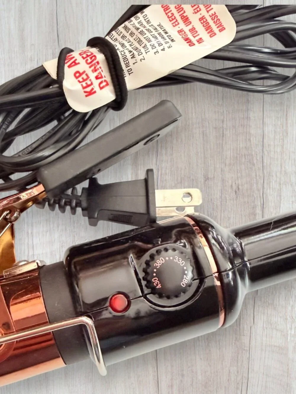 TruBeauty Curling Iron Rose Gold 1